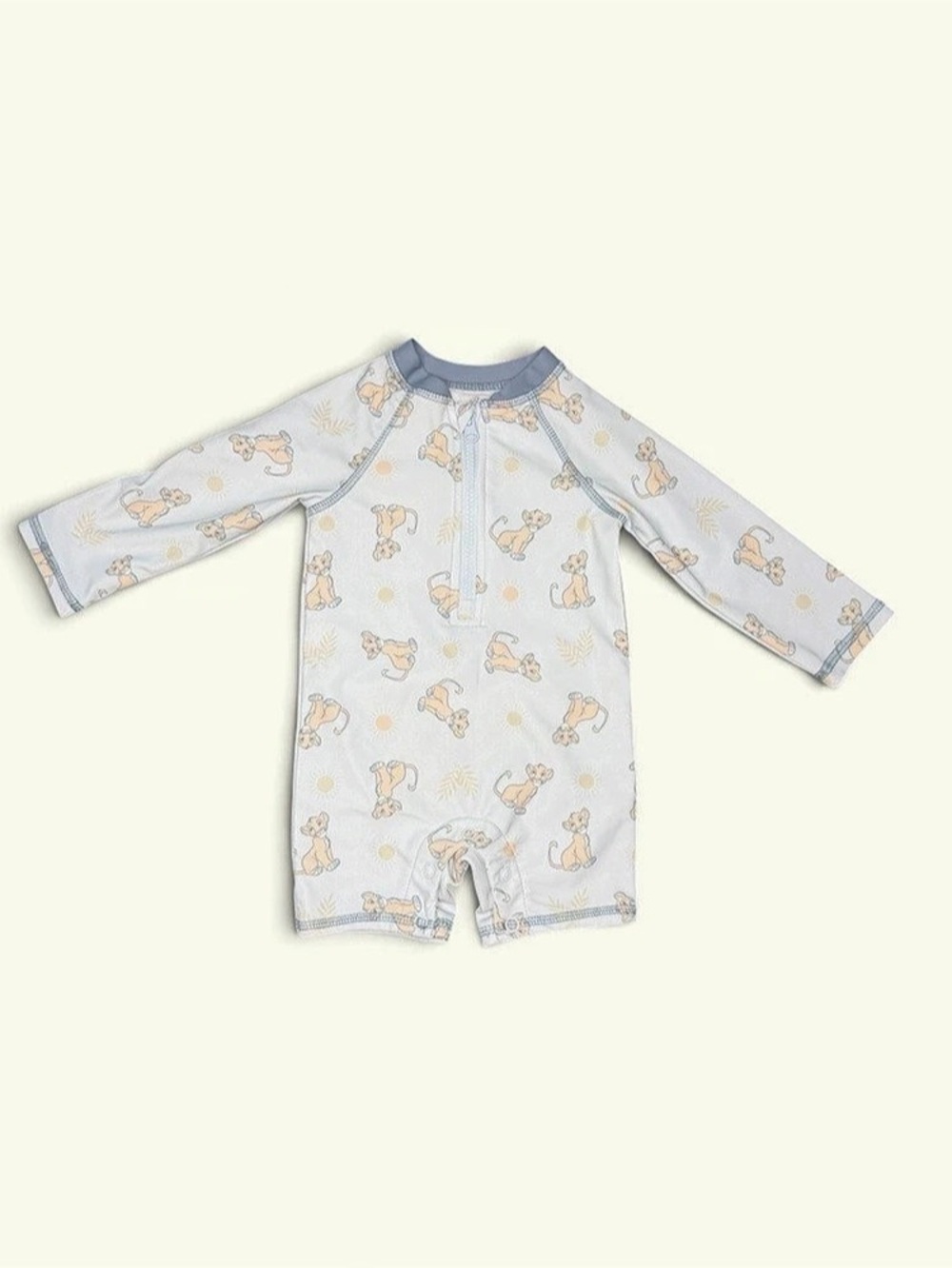 Disney The Lion King Simba Rash Guard Unisuit Blue & Orange 12M